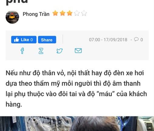 âm thanh xe hơi